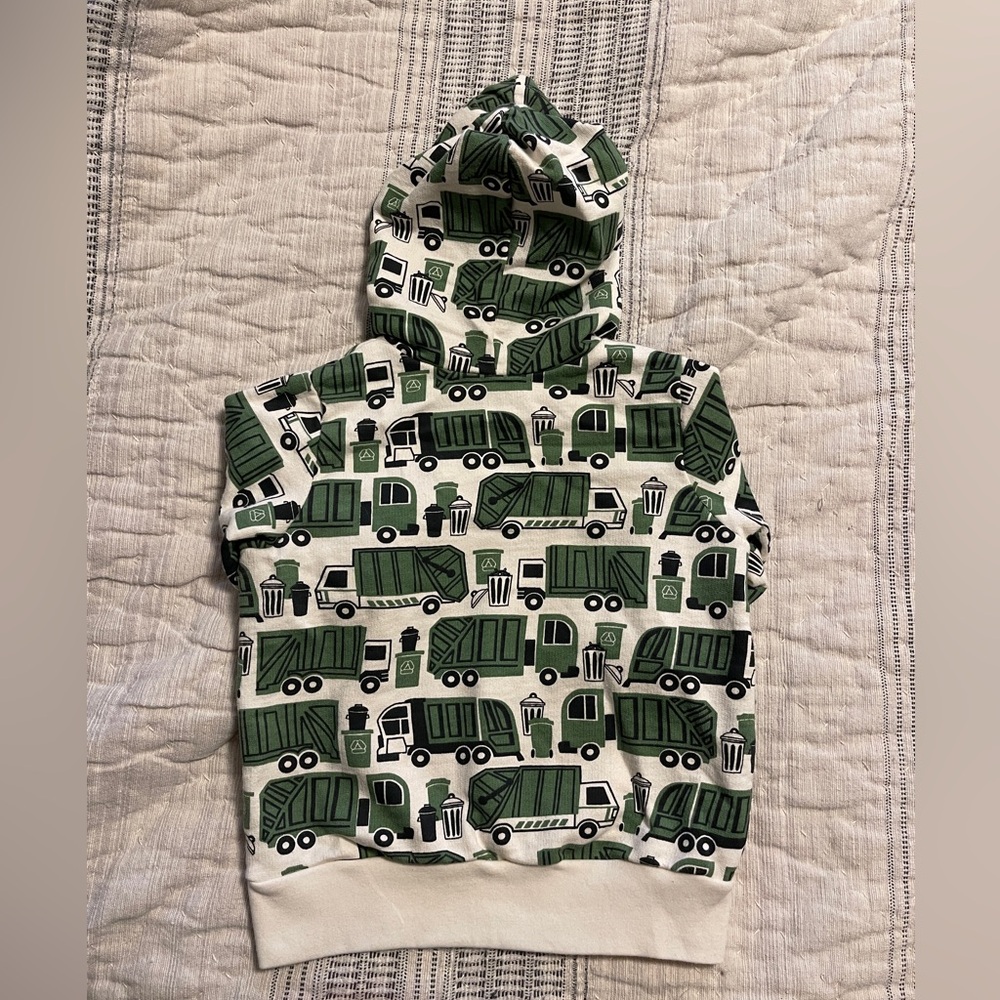 Winter Water Factory organic cotton garbage truck hoodie 3T - Picture 2 of 3